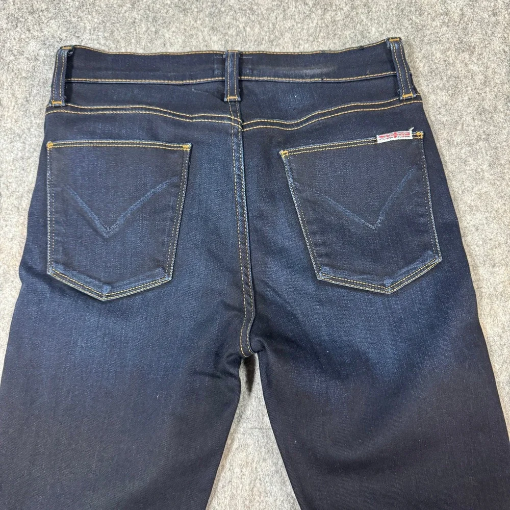 Hudson Nico Midrise Super Skinny Jeans Dark Indigo WM407DED Size 27 Womens - Picture 12 of 13